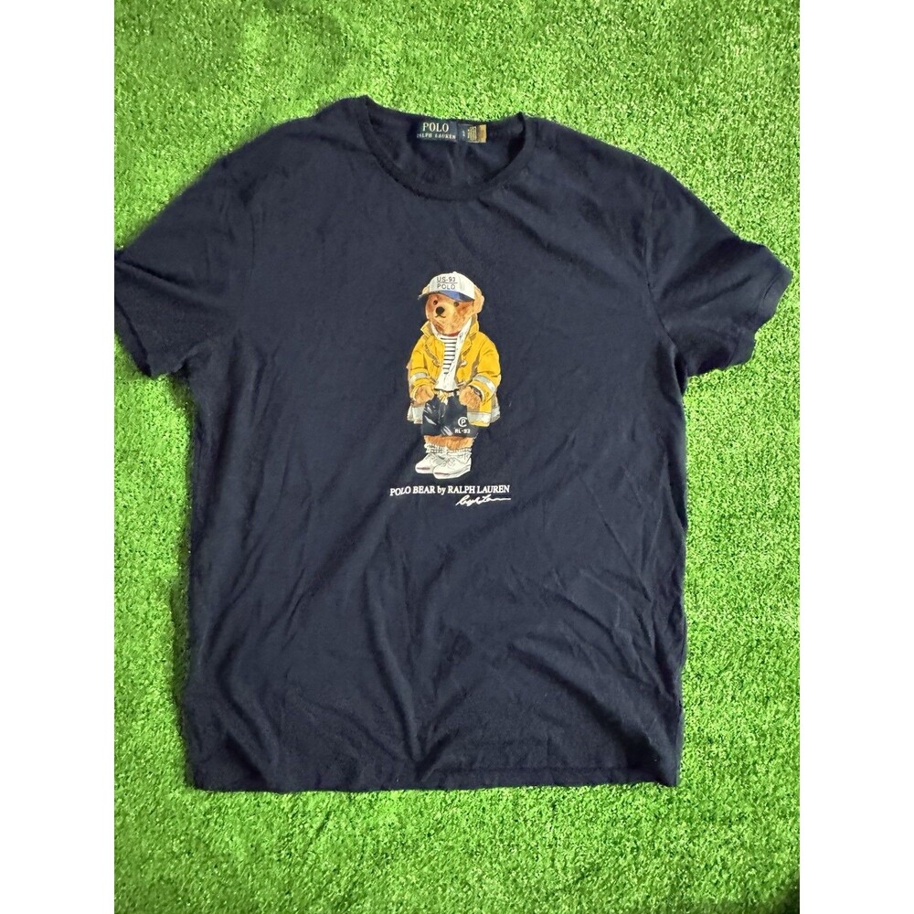 Polo Ralph Lauren Men’s CP-93 CAPTAIN BEAR Classic Fit T-shirt, Navy, Size Large